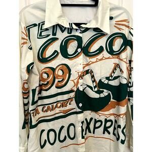 Graphic Button Up Shirt